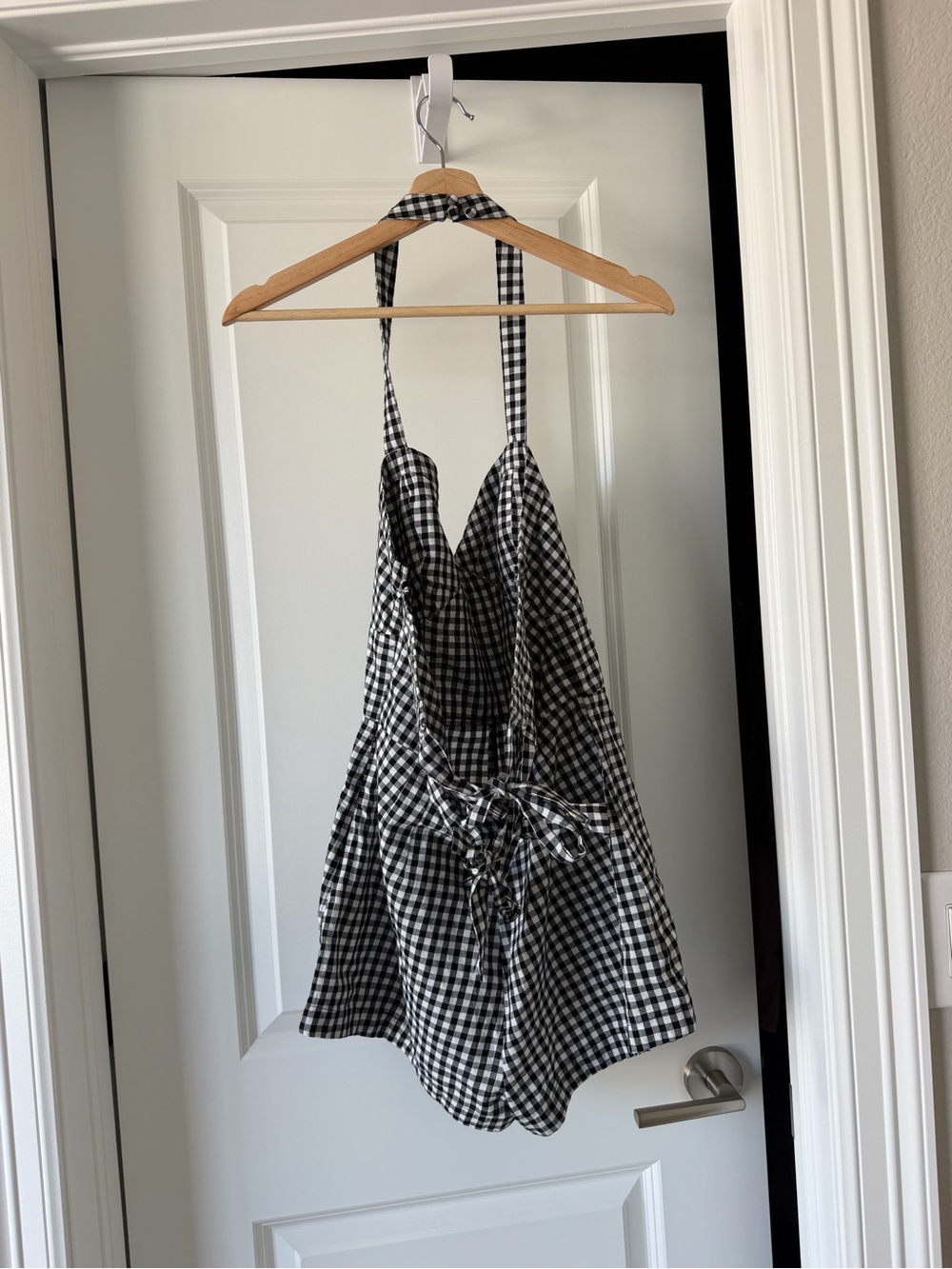 Maeve Black & White Gingham Blouse - Picture 4 of 6